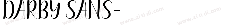 Darby Sans字体转换